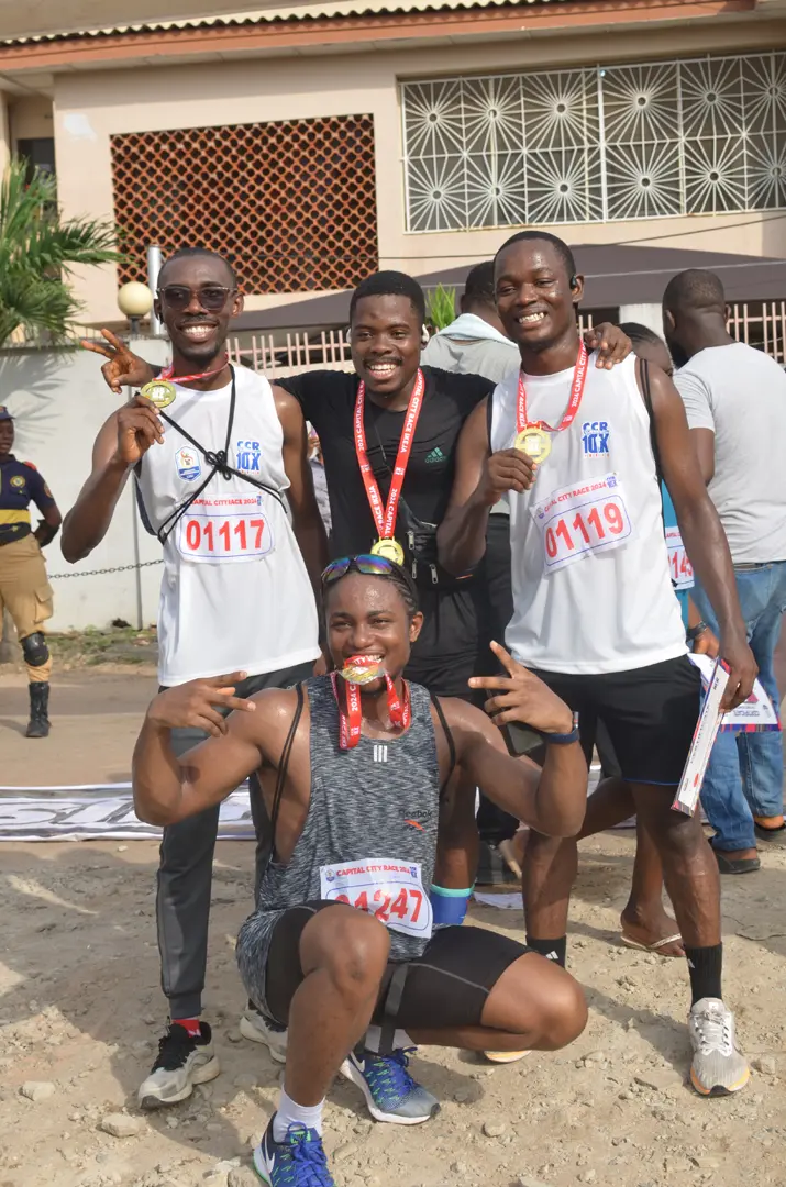 Small group of CCR finishers with certificates