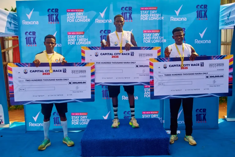 Capital City Race winners on the podium